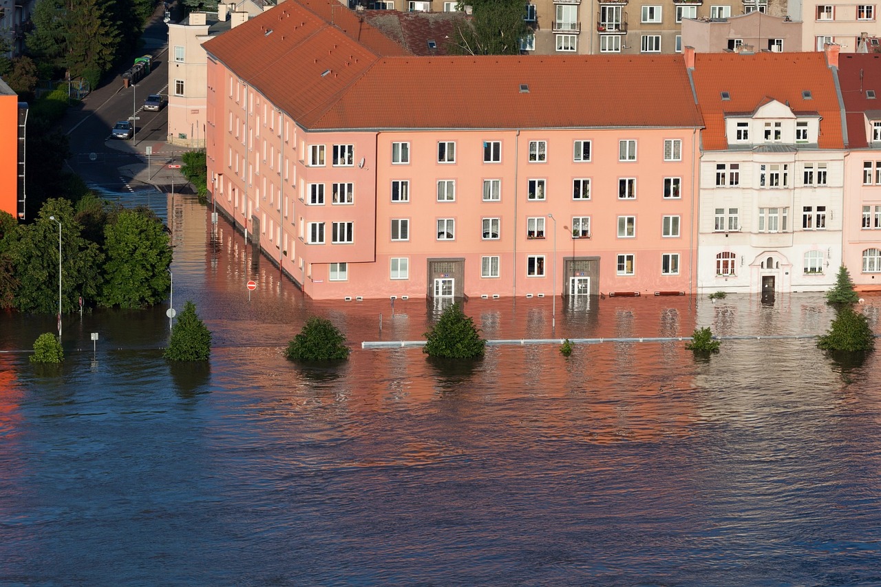 flooding in urban environment